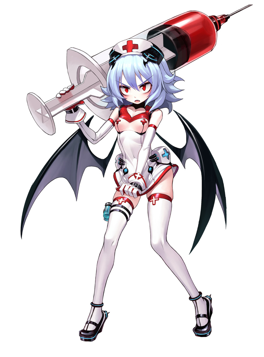 remilia_scarlet thighhighs touhou wings zengxianxin