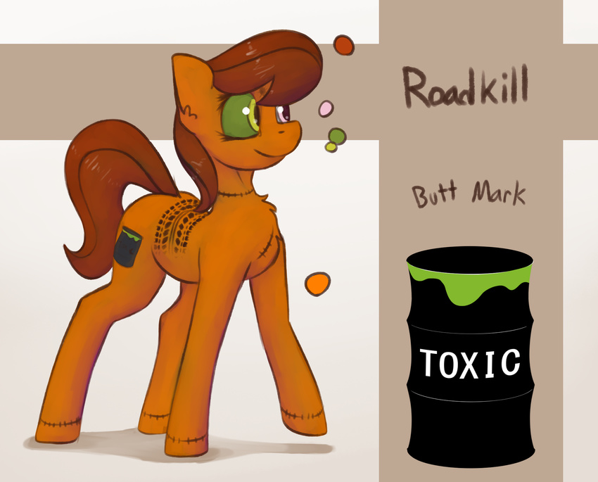 equine fan_character female horse mammal marsminer my_little_pony pony roadkill solo