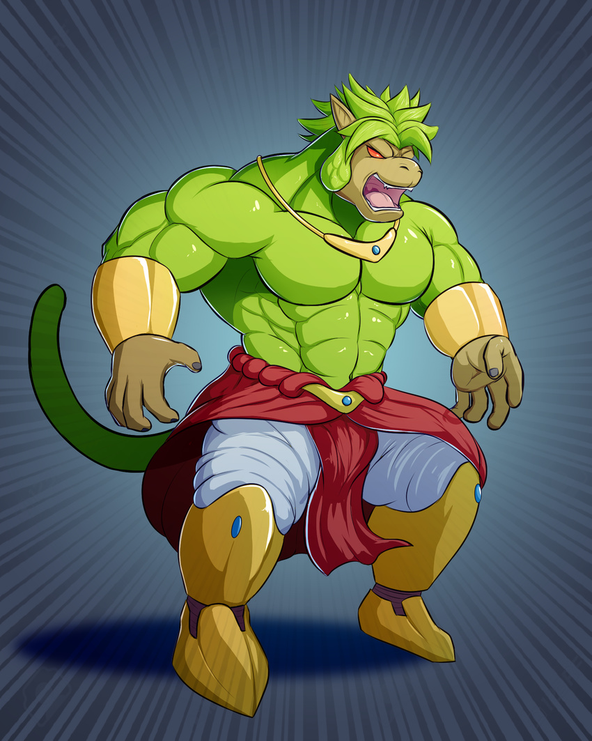 dragon_ball dragon_ball_z male muscular oozaru primodrago red_eyes simple_background