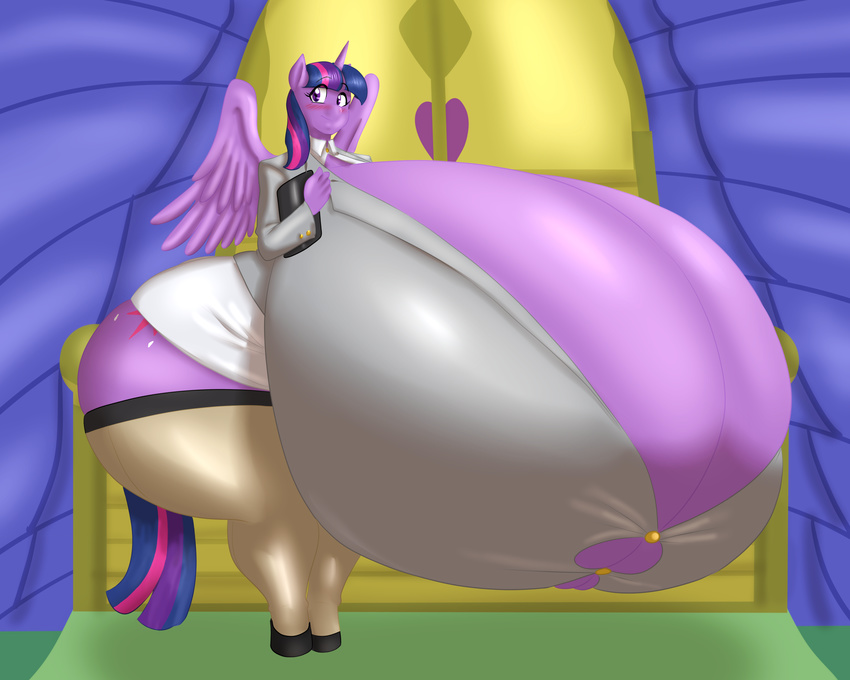 anthro big_breasts blues64 breasts cutie_mark digital_media_(artwork) equine female friendship_is_magic hi_res horn huge_breasts hyper hyper_breasts looking_at_viewer mammal marauder6272 my_little_pony simple_background twilight_sparkle_(mlp) winged_unicorn wings
