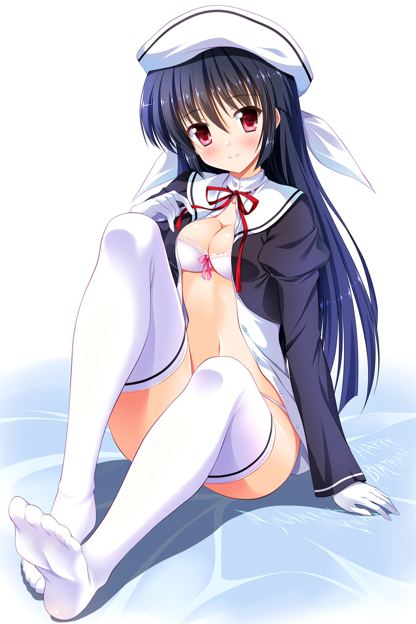 amamiya_yuuko bra ef_~a_fairytale_of_the_two~ open_shirt pantsu seifuku yagami-all_hail_nanao