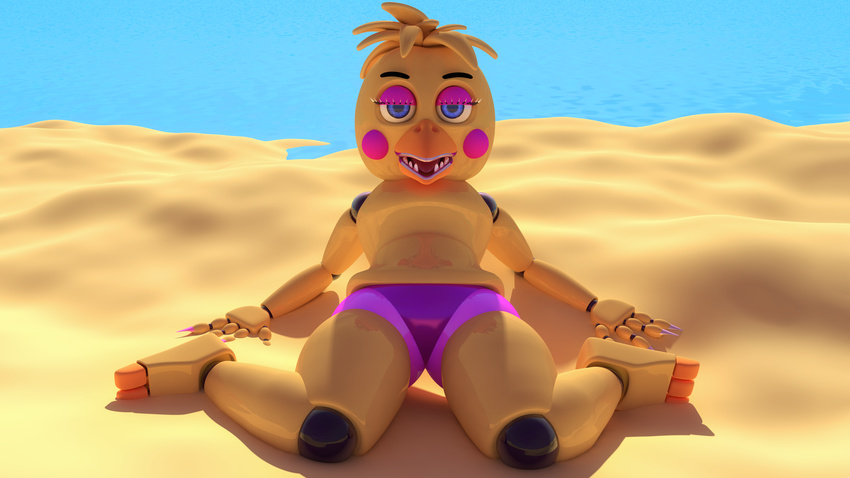 animatronic breasts chica female five_nights_at_freddy's five_nights_at_freddy's_2 hi_res machine robot video_games