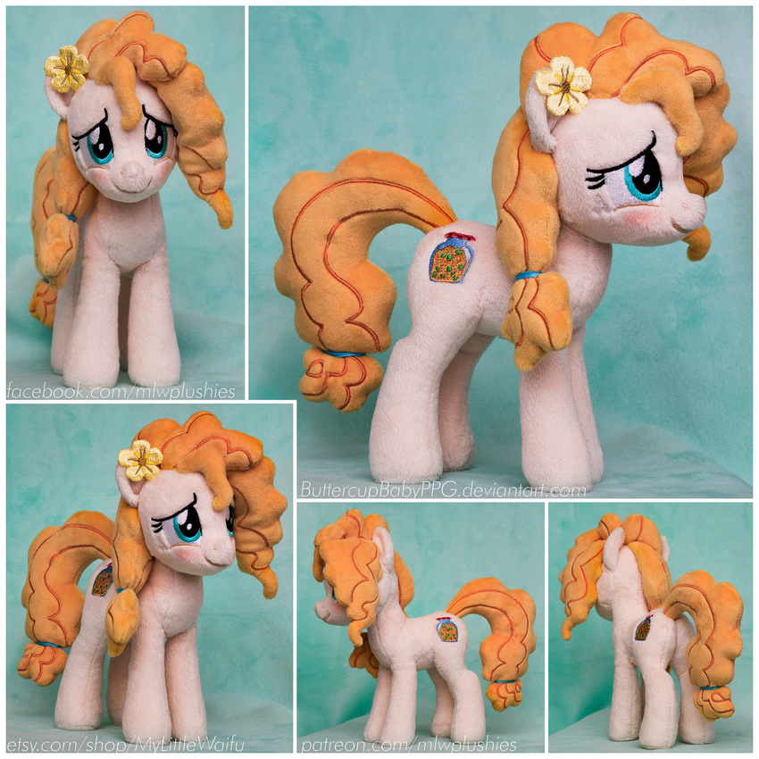 blue_eyes blush buttercup_(mlp) buttercupbabyppg equine female friendship_is_magic horse mammal my_little_pony pear_butter_(mlp) plushie pony real solo