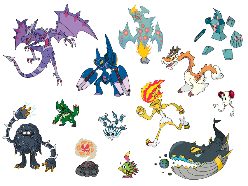 aerodactyl blacephalon cacturne croagunk drampa fusion garchomp genesect golurk guzzlord hitmontop infernape jwnutz landorus legendary_pok&eacute;mon mega_heracross morelull naganadel natu nintendo pok&eacute;mon pok&eacute;mon_(species) porygon siritiomg skarmory tangrowth teeth tentacool togedemaru torkoal ultra_beast video_games wailord xurkitree