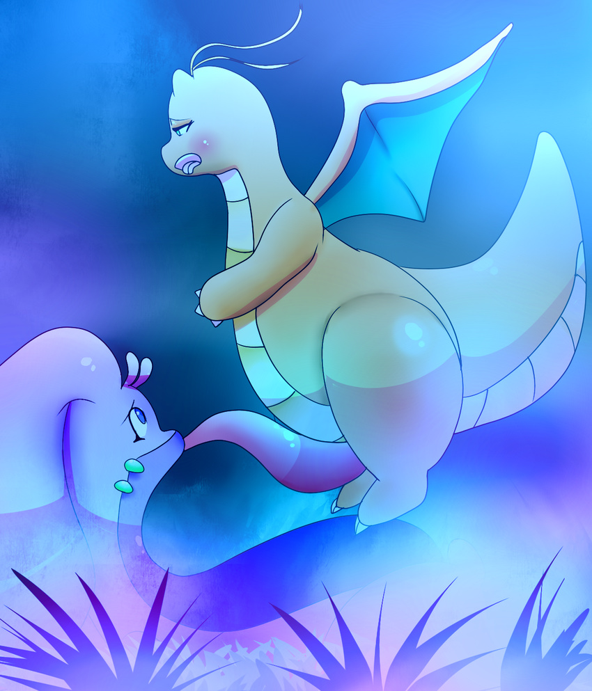 dragonite dsmm fellatio female goodra male male/female nintendo oral penis pok&eacute;mon sex video_games