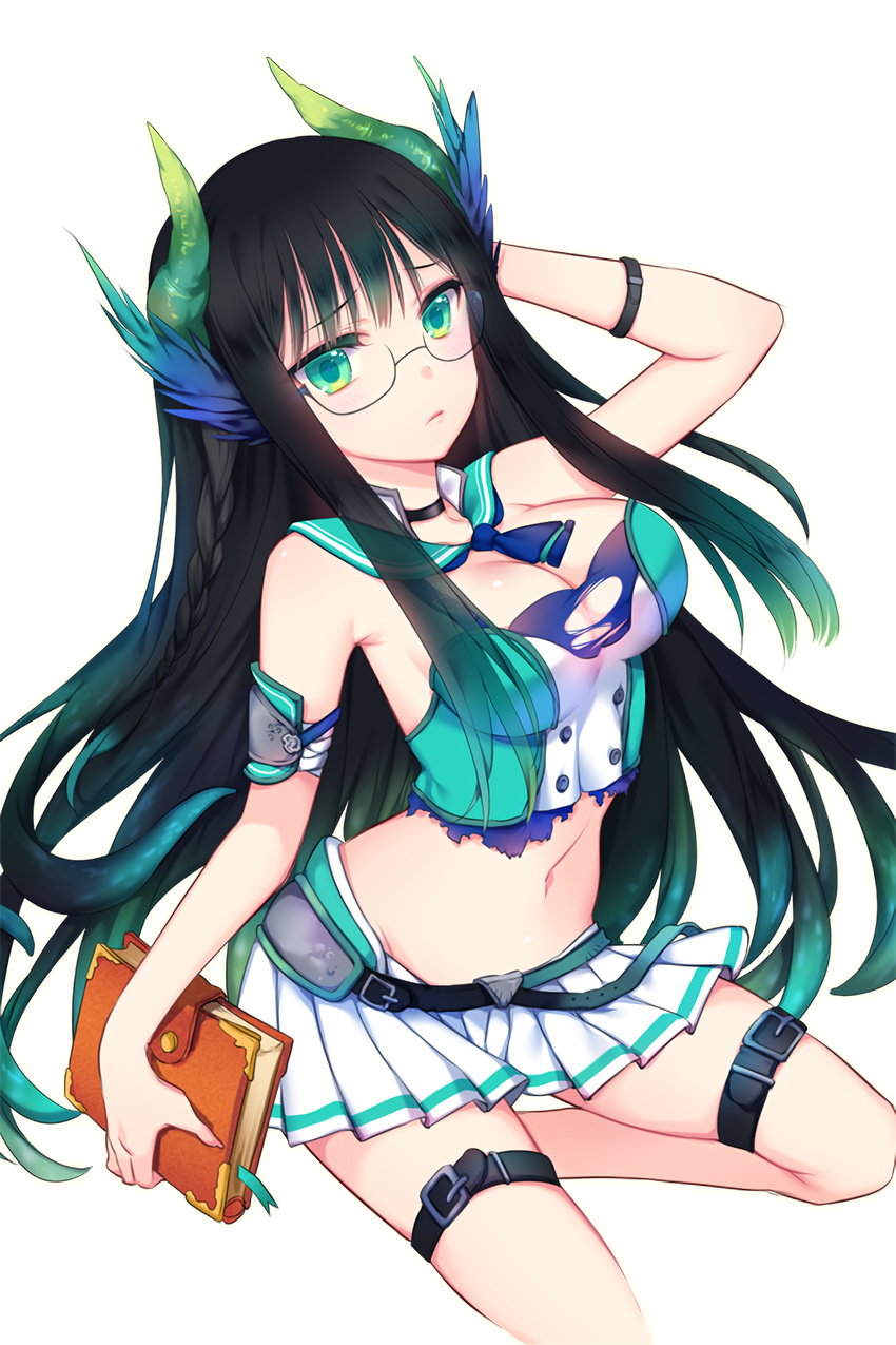 bittersweet cleavage garter horns megane soccer_spirits torn_clothes transparent_png