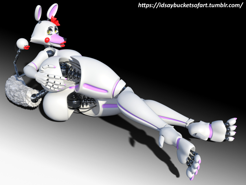 3d_(artwork) animatronic canine digital_media_(artwork) five_nights_at_freddy's five_nights_at_freddy's_2 fox idsaybucketsofart machine mammal mangle_(fnaf) robot video_games