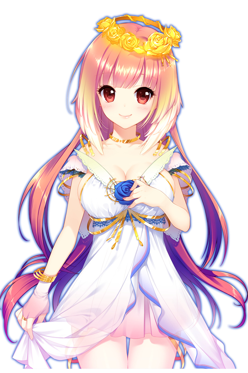 cleavage dmyo dress see_through skirt_lift soccer_spirits transparent_png