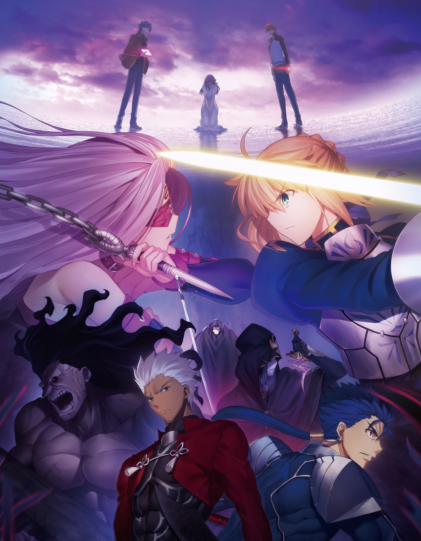 archer armor berserker caster dress emiya_shirou fate/stay_night fate/stay_night_heaven's_feel lancer matou_sakura matou_shinji rider saber sword tagme tattoo weapon