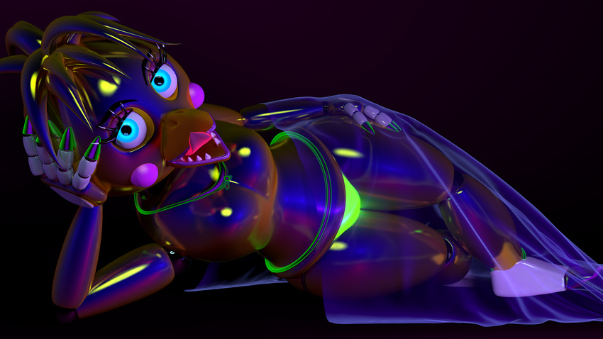 animatronic breasts chica clothing female five_nights_at_freddy's five_nights_at_freddy's_2 machine robot solo sonic-mj video_games
