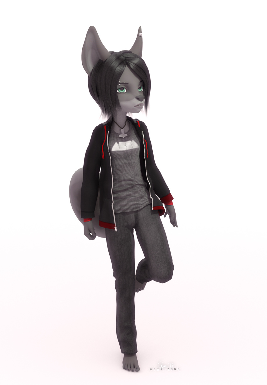 3d_(artwork) canine cosmicbleats digital_media_(artwork) dog emo goth justin-parallax male mammal modelling teenager wolf young