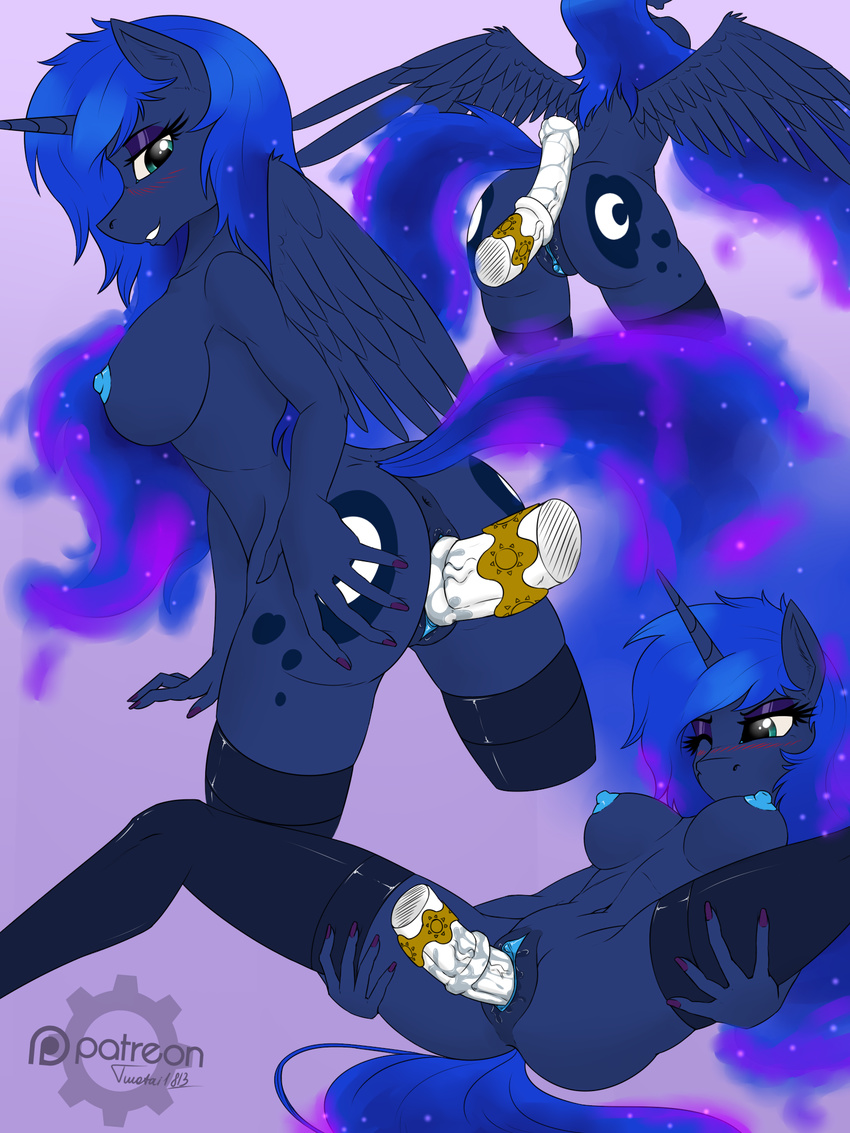 animal_genitalia animal_penis anthro anthrofied areola blush breasts butt cutie_mark disembodied_penis equine equine_penis female friendship_is_magic hair hi_res horn male male/female mammal medial_ring my_little_pony nipples one_eye_closed patreon penetration penis princess_luna_(mlp) pussy sex spread_legs spreading twotail813 vaginal vaginal_penetration winged_unicorn wings