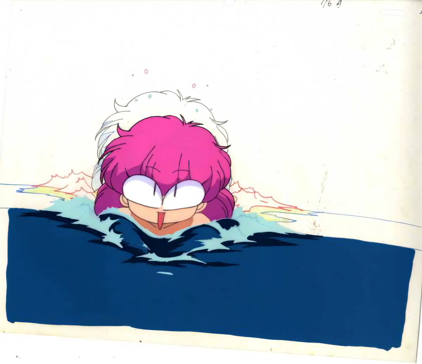 akazukin_chacha head marin open_eyes pink_hair water