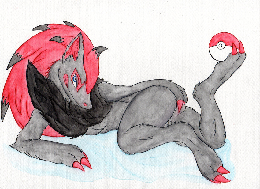 balls canine fox ink invalid_tag male male/male mammal nintendo nogitsun8 nogitsune pok&eacute;ball pok&eacute;mon video_games zoroark