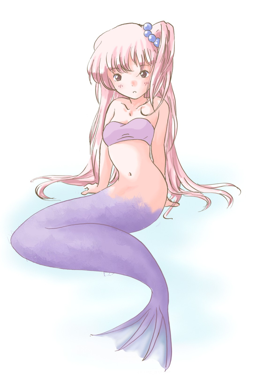 akazukin_chacha marin mermaid open_eyes open_mouth pink_hair