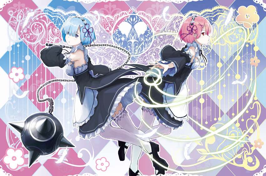 kyaro ram_(re_zero) re_zero_kara_hajimeru_isekai_seikatsu rem_(re_zero) tagme