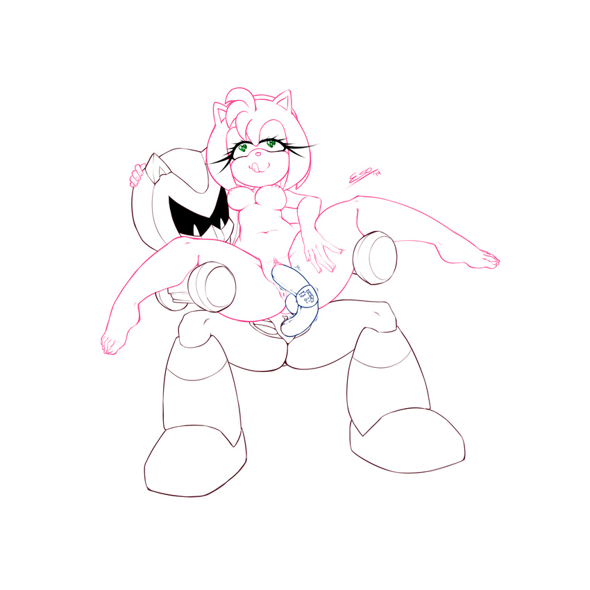 2014 amy_rose anthro breasts dildo double_dildo duo female hedgehog hi_res machine mammal penetration pherociouseso robot roboticized_masters rose_woman sex_toy sonic_(series) vaginal vibrator worlds_collide