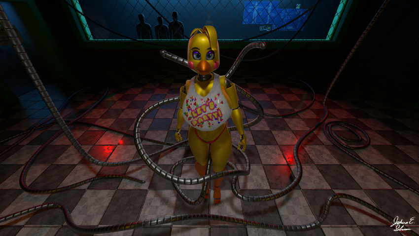 chica chica_the_chicken five_nights_at_freddy's josilver machine robot tentacles toy_chica video_games