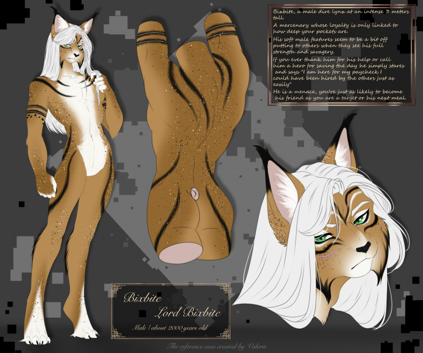 a and artist belongs bixbite dire fa felid feline for foracal furraffinity hi_res is lynx male mammal model_sheet named of sheet_(disambiguation) solo solo_focus the to valeris