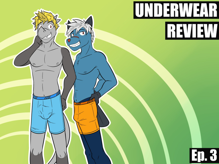 4:3 anthro anthrofied boxer_briefs boxer_briefs_only bulge clothed clothing dewott duo english_text fuze generation_5_pokemon generation_7_pokemon hakamo-o hi_res hisuian_form hisuian_samurott hybrid hybrid_pokemon jake_(fuze) male navel nintendo nipples pokemon pokemon_(species) pokemorph regional_form_(pokemon) text topless underwear underwear_only