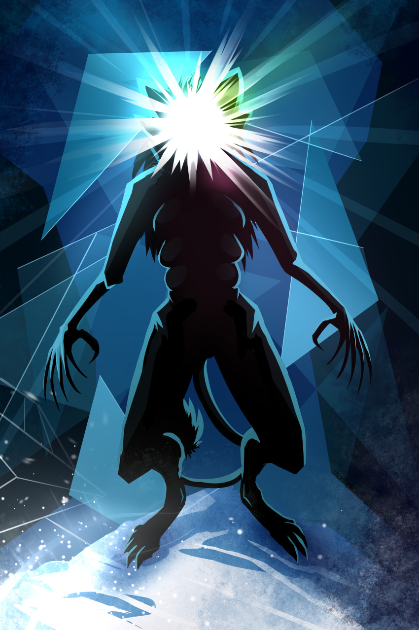 6_fingers absurd_res anthro ariral breasts faceless_character female fingers hi_res looking_at_viewer monster movie_poster multi_breast solo the_thing voices_of_the_void zeptophidia