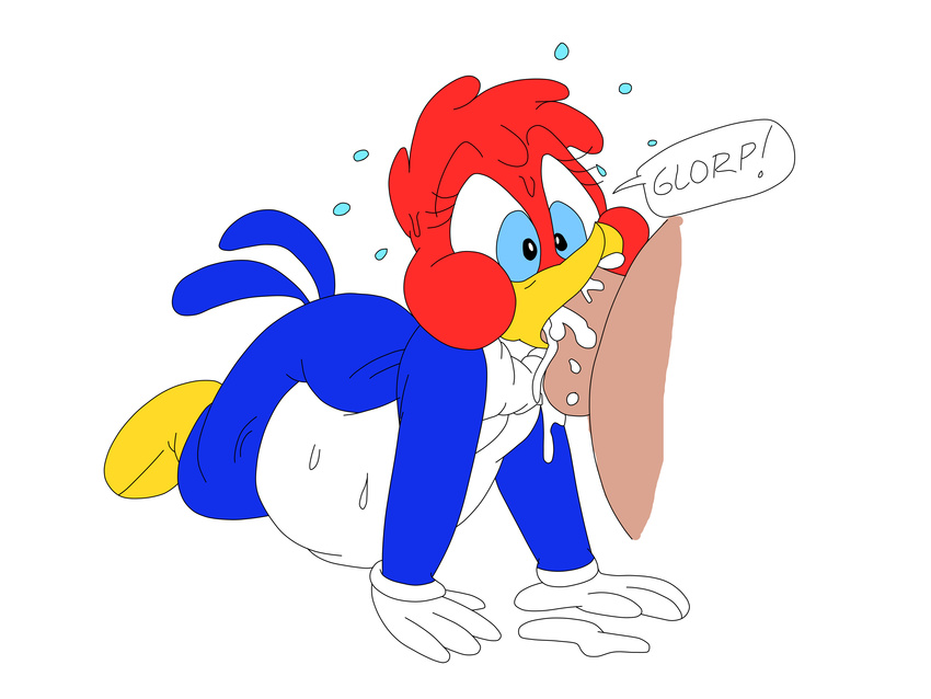 4:3 absurd_res anthro cum cum_in_mouth cum_inflation cum_inside duo excessive_cum female hi_res inflation jpp monochrome nude solo_focus the_new_woody_woodpecker_show universal_pictures universal_studios winnie_woodpecker wolfindex