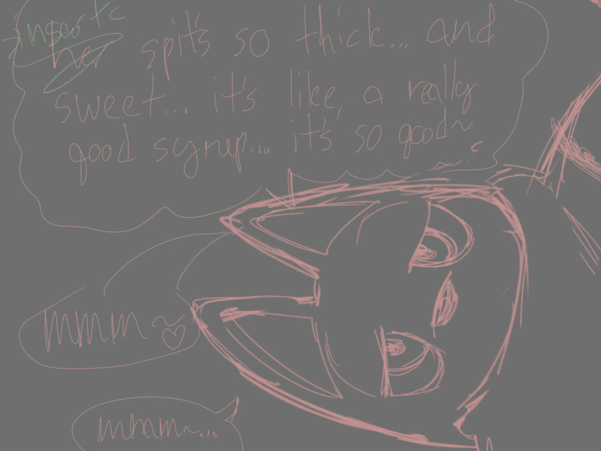 &lt;3 confusion goo hypnosis insert_(artist) kissing macro male mind_control sketch slime text