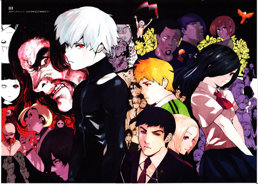 amon_koutarou arima_kishou fueguchi_hinami ishida_sui kaneki_ken kirishima_ayato kirishima_touka mado_akira nagachika_hideyoshi renji_yomo suzuhara_chihaya tokyo_ghoul