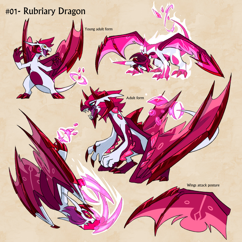 blitzdrachin dragon feral fire rubriary_dragon sifyro's_bestiary wings
