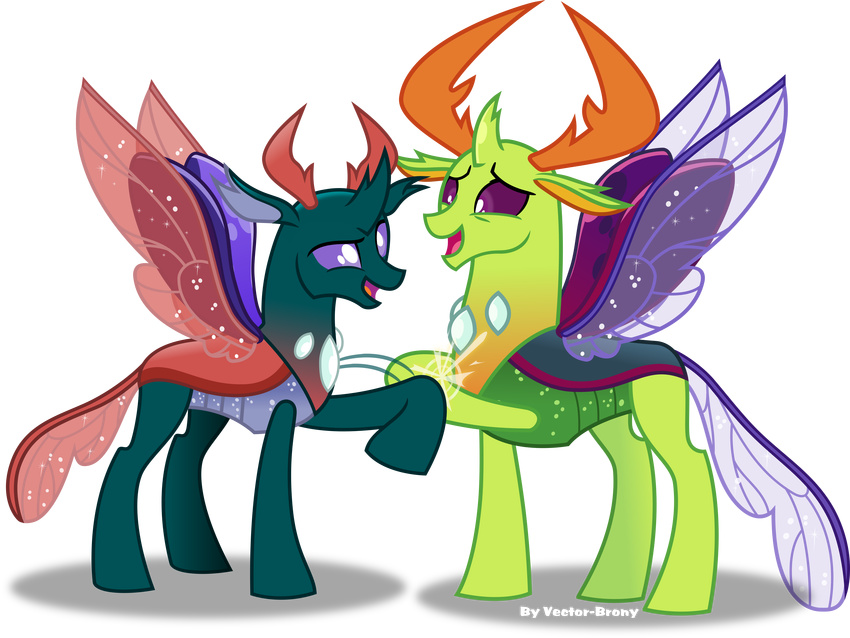 2017 absurd_res alpha_channel antlers changeling friendship_is_magic hi_res horn my_little_pony pharynx_(mlp) purple_eyes thorax_(mlp) vector vector-brony wings