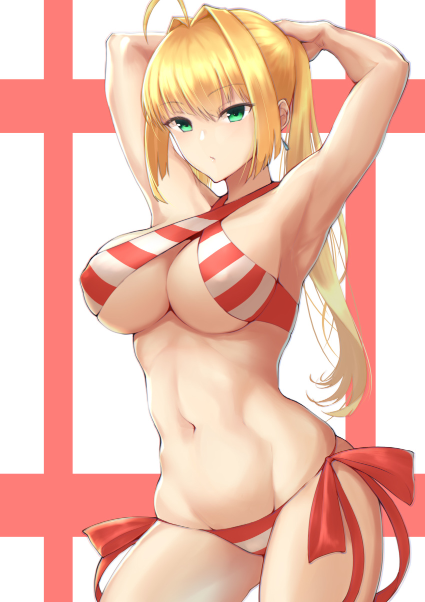 bikini c.rabbit fate/grand_order saber_extra swimsuits