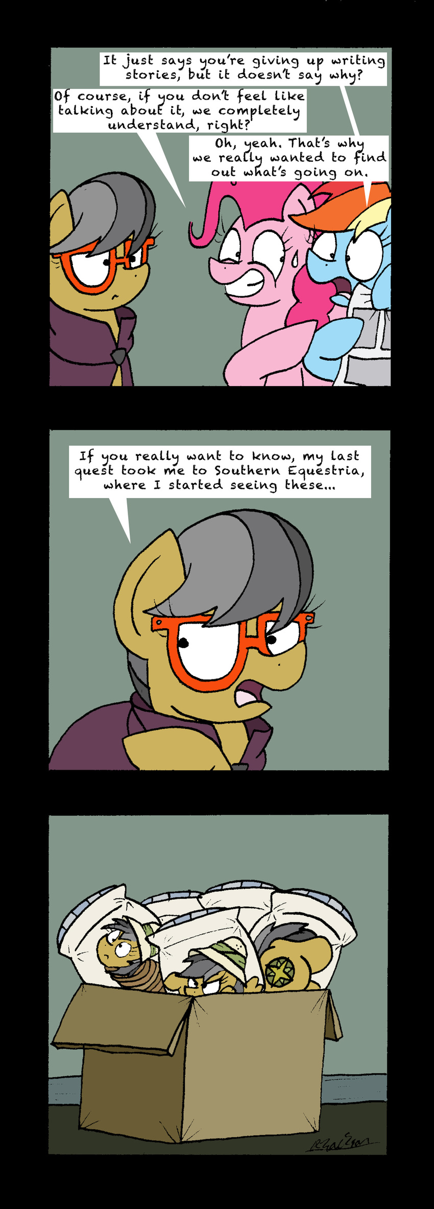 2017 bobthedalek comic dakimakura_design daring_do_(mlp) dialogue earth_pony english_text equine eyewear feral friendship_is_magic glasses group hair horse mammal my_little_pony pinkie_pie_(mlp) pony rainbow_dash_(mlp) text