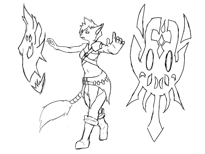 anthro cat clothed clothing elwysprigg fantasy feline female fur hair invalid_tag magic magic_user mammal summoning warrior