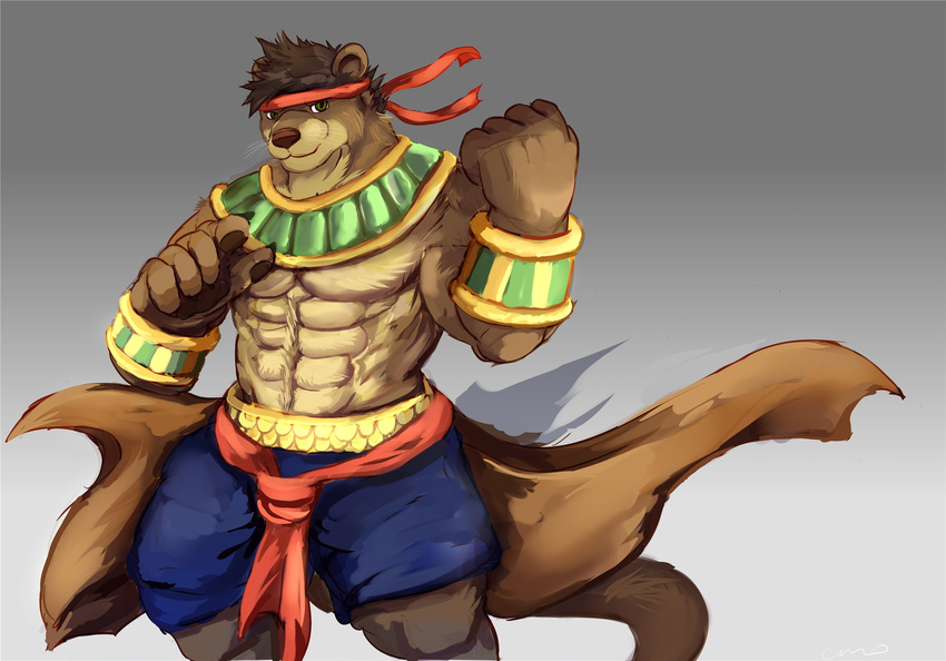 abs clothing coat fd-caro fist invalid_color male mammal muscular mustelid otter pants paws tribal zake