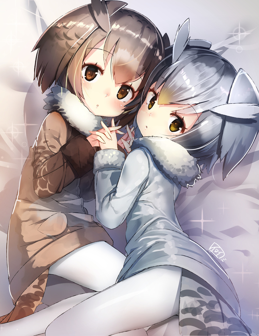 eurasian_eagle_owl kemono_friends northern_white-faced_owl pantyhose tail yamacchi