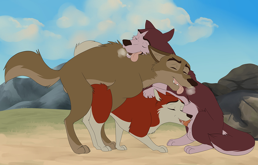 all_fours balto balto_(film) canine dog doggystyle fellatio from_behind_position group group_sex incest invalid_tag jenna kodi mammal mother mother_and_son oral parent penis sex son threesome xxgato