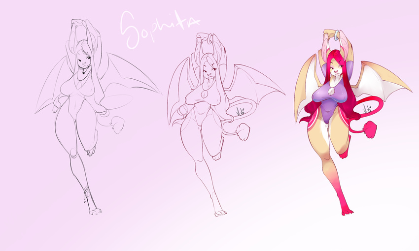 anthro bat big_breasts breasts clothed clothing female hair mammal multiple_images nite solo standing wide_hips wings