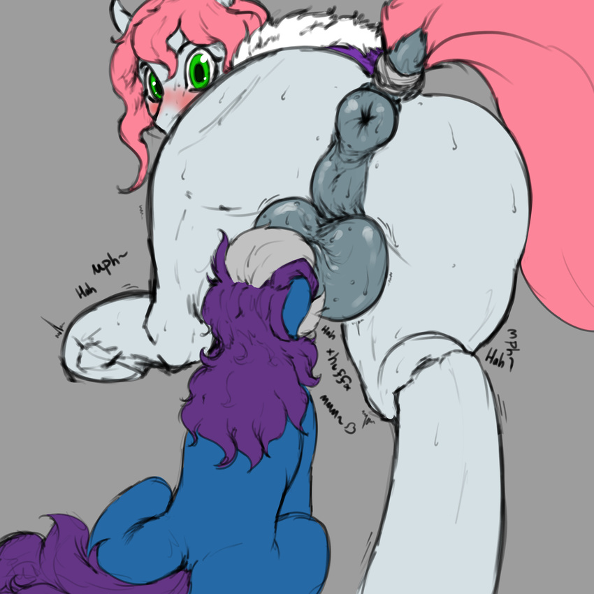 anus ball_sniffing balls big_balls blush duo earth_pony equine fan_character female feral horse infernal-beggar looking_back male male/female mammal musk my_little_pony pony puffy_anus sketch sweat thick_thighs violet_skies_(character)