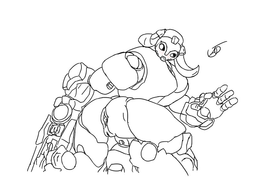 anus big_butt blizzard_entertainment butt female gaping gaping_anus gun horn huge_butt justanotherperson living_machine machine nude omnic orisa_(overwatch) overwatch ranged_weapon solo video_games weapon