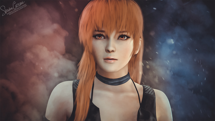 1girl 3dcg dead_or_alive doa female girl kasumi portrait sfm solo source_filmmaker stevencarson woman