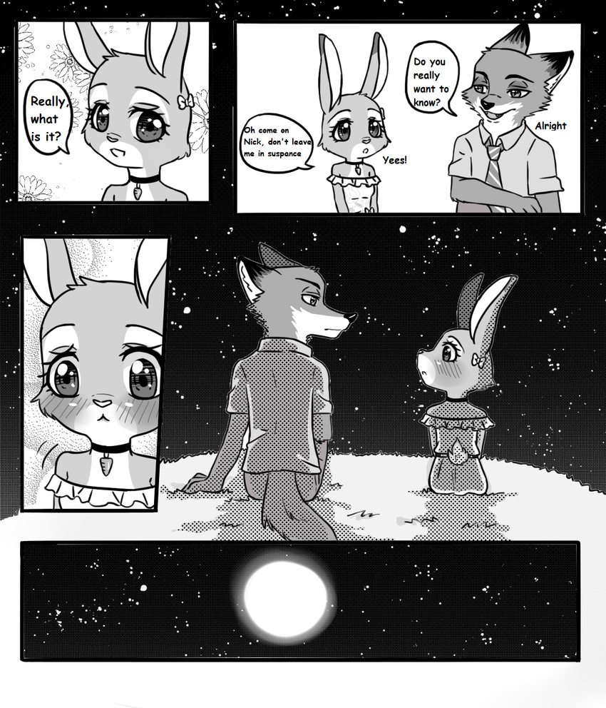 2017 anthro canine clothing comic disney female fox fur judy_hopps lagomorph male mammal nacchan96 nick_wilde rabbit zootopia