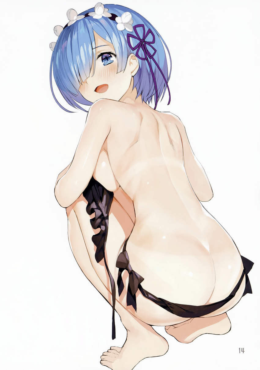 ass bikini matsui_hiroaki re_zero_kara_hajimeru_isekai_seikatsu screening swimsuits tan_lines topless underboob