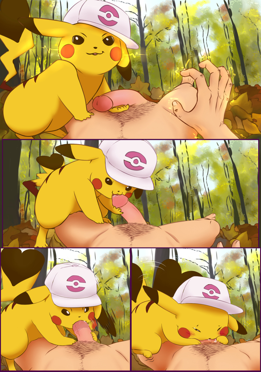 autumn bdsm bestiality bondage bound cosplay_pikachu deep_throat domination duo electricity erection faceless_male fellatio female female_domination feral first_person_view forest glans hat human human_on_feral humanoid_penis interspecies looking_at_viewer lying male male/female male_on_feral male_pov mammal nintendo nude on_back oral owlletta penis pikachu pok&eacute;mon pok&eacute;mon_(species) pok&eacute;philia sex smile smirk soft_shading solo_focus tree video_games