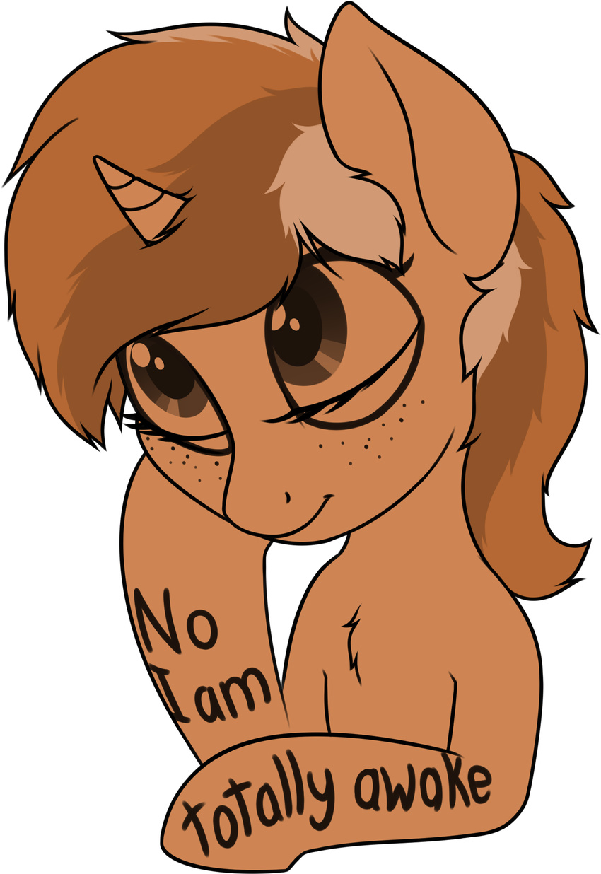 2017 alpha_channel body_writing english_text equine freckles hair hi_res horn mammal my_little_pony sign_(character) simple_background solo text transparent_background unicorn zippysqrl