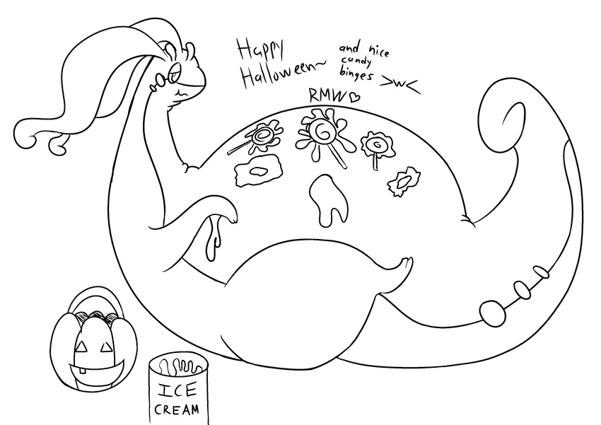 belly big_(disambiguation) big_belly binge candy dirty dragon fatass food gastropod goo goodra halloween holidays nintendo overweight pok&eacute;mon pok&eacute;mon_(species) snail soft_belly sticky sugar video_games