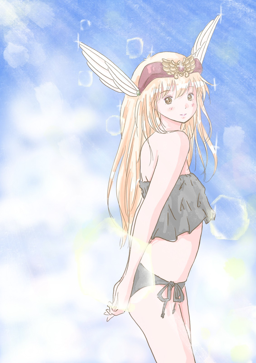 akazukin_chacha blonde_hair magical_princess standing swimsuit