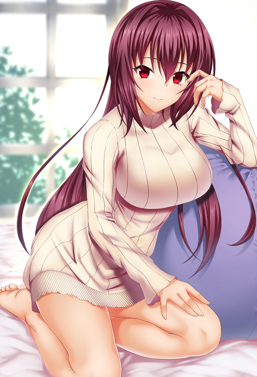 emanon_123 fate/grand_order scathach_(fate/grand_order) sweater tagme