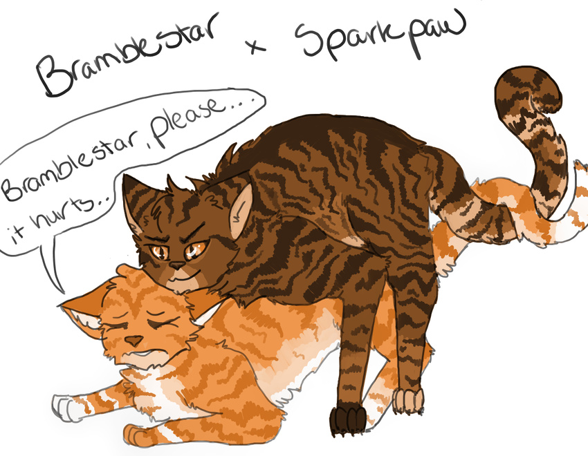 age_difference alpha_channel brambleclaw_(warriors) cat daughter father father_and_daughter feline female feral feral_on_feral forced incest male male/female mammal miashire parent penetration rape simple_background source_request sparkpelt_(warriors) tagme transparent_background warriors_(cats)