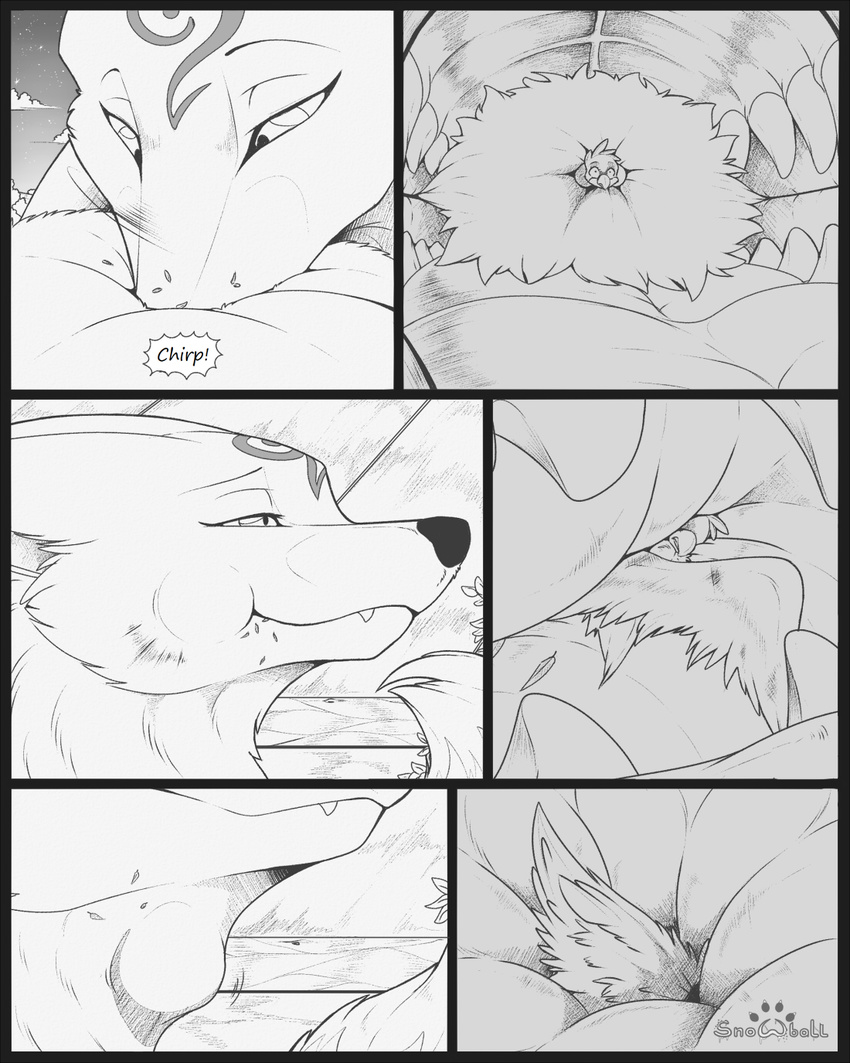 avian bird canine comic dialogue female feral fox macro mammal open_mouth oral_vore s2-freak text tongue vore