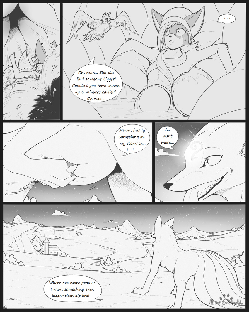 avian bird canine comic female feral fox internal macro male mammal s2-freak sibling text vore